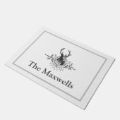 Decoratieve  deer deurmat (Schuin)