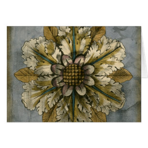 Decoratieve demask Rosette op grijze achtergrond