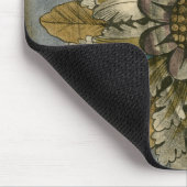 Decoratieve demask Rosette op grijze achtergrond Muismat (Hoek)