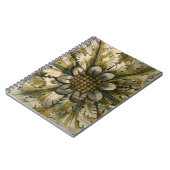 Decoratieve demask Rosette op grijze achtergrond Notitieboek (Linkerzijde)