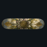 Decoratieve demask Rosette op grijze achtergrond Persoonlijk Skateboard<br><div class="desc">Jennifer Goldberger produceerde deze decoratieve kleerstof met een mooie rosette boven een grijze achtergrond. Een dameskast is een geweven patroon dat gemaakt kan worden van zijde, wol, linnen of andere stoffen die tijdens het Byzantijnse imperium zijn uitgevonden. Koop deze afdruk om je vrienden te shows van je liefde voor de...</div>