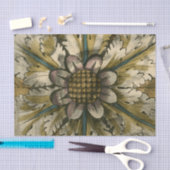 Decoratieve demask Rosette op grijze achtergrond Tissuepapier (Craft)