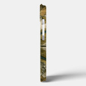 Decoratieve Demaskrozet op grijze achtergrond Case-Mate iPhone Case (Achterkant / Links)
