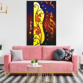 Decoratieve deur canvas afdruk (Insitu (Woonkamer))