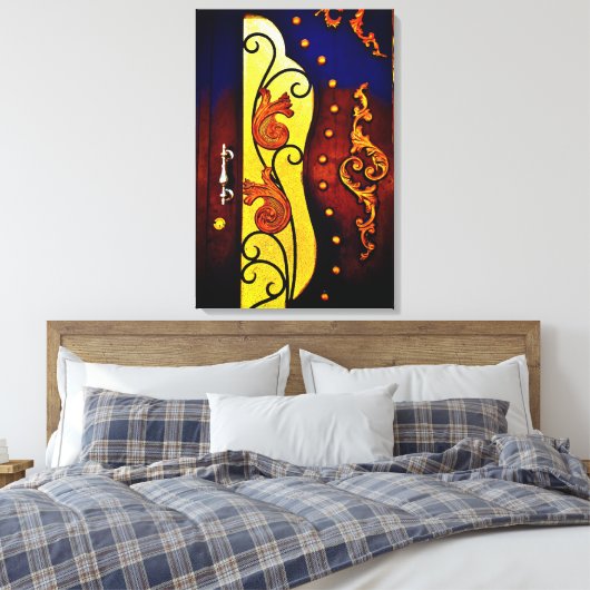 Decoratieve deur canvas afdruk (Insitu (Slaapkamer))