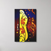 Decoratieve deur canvas afdruk (Voorkant)