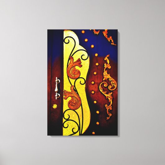 Decoratieve deur canvas afdruk (Voorkant)