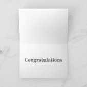 Decoratieve discobal gefeliciteerd  bedankkaart (Binnen)