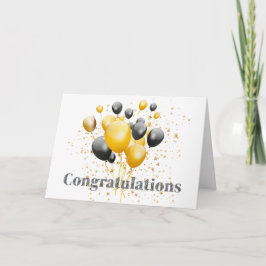 Decoratieve discobal gefeliciteerd  bedankkaart