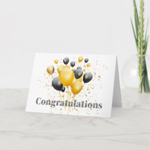 Decoratieve discobal gefeliciteerd bedankkaart