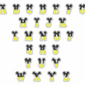 Decoratieve Disney Alfabet Sticker (Voorkant)
