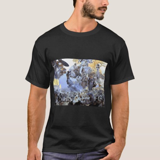 DECORATIEVE DOCUMENTEN Alphonse Mucha Reclame Vi T-shirt (Voorkant)
