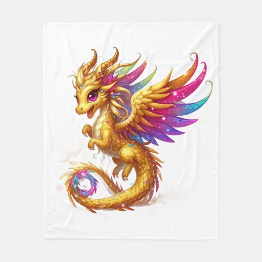 Decoratieve Dragon Fleece Deken (Voorkant)