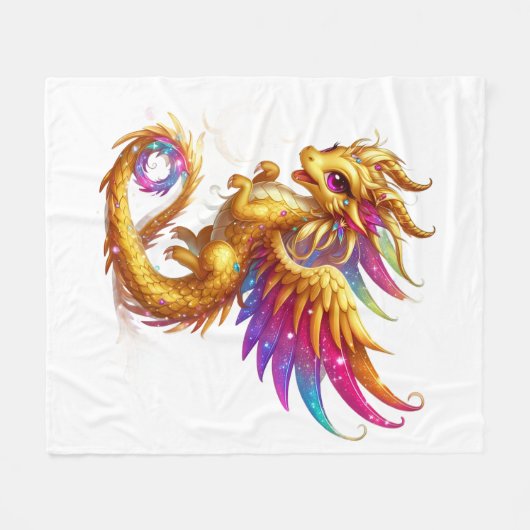 Decoratieve Dragon Fleece Deken (Voorkant (Horizontaal))