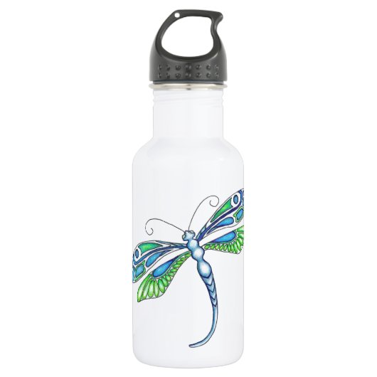 Decoratieve dragonfly waterfles  (Voorkant)