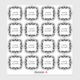 Decoratieve Duidelijke Sojakaarsetiketten 2x2 Inch Sticker