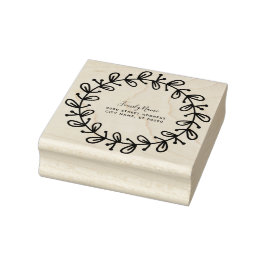 Decoratieve Eenvoudige Terugkeer Adres Rubber Stam Rubberstempel