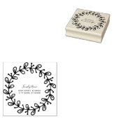 Decoratieve Eenvoudige Terugkeer Adres Rubber Stam Rubberstempel (Gestempeld)