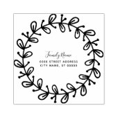 Decoratieve Eenvoudige Terugkeer Adres Rubber Stam Rubberstempel (Afrduk)