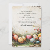 Decoratieve eieren Bloemen en eieren jagen Kaart (Voorkant)