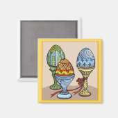 Decoratieve eieren Magnet (Voorkant / Achterkant)