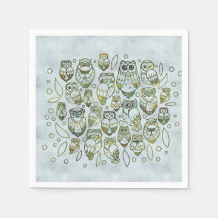 Decoratieve eigenaar servetten