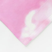 Decoratieve elegante zure powder roze wolken fleece deken (Hoek)