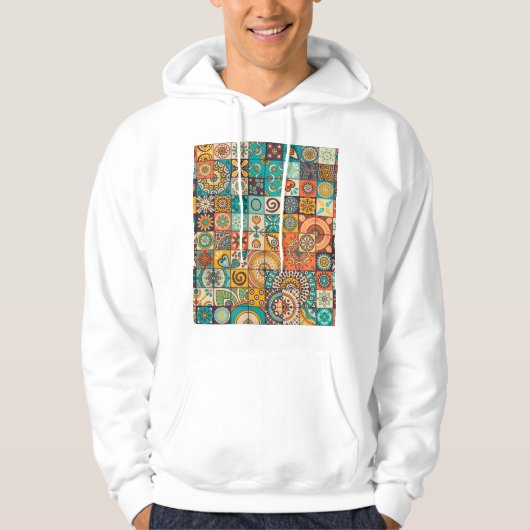 Decoratieve elementen: handgetekend patroon hoodie (Voorkant)