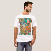Decoratieve elementen:  handgetekend patroon t-shirt (Voorkant volledig)