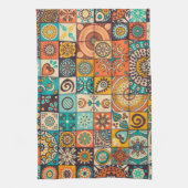 Decoratieve elementen:  handgetekend patroon theedoek (Verticaal)