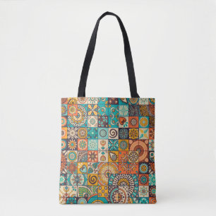 Decoratieve elementen:  handgetekend patroon tote bag