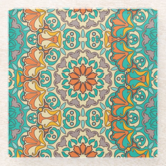  decoratieve elementen: oosters naadloos deel glazen onderzetter (Voorkant)