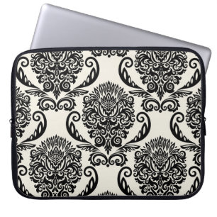 Decoratieve elementen, uit de vrije hand naadloze laptop sleeve