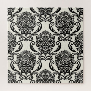 Decoratieve elementen, uit de vrije hand naadloze  legpuzzel
