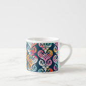 Decoratieve elementen, veelzijdig patroonontwerp. espresso kop (Rechts)