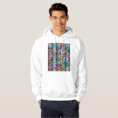 Decoratieve elementen, veelzijdig patroonontwerp. hoodie (Voorkant volledig)