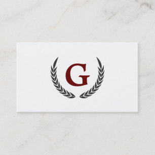 Decoratieve elementen visitekaartje