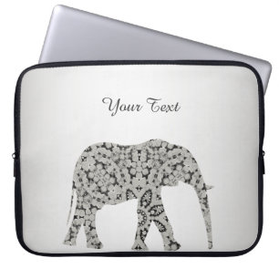 Decoratieve ellefante laptophoes laptop sleeve