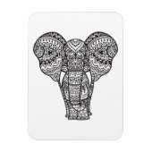 Decoratieve ellefantiestijl magneet (Verticaal)