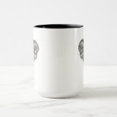 Decoratieve ellefantiestijl mok (Midden)