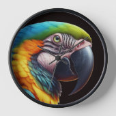Decoratieve en kleurrijke papegaai wandklok (Voorkant)
