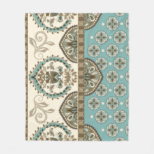 Decoratieve etnische Marokkaanse stijl grens Fleece Deken