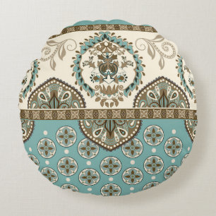 Decoratieve etnische Marokkaanse stijl grens Rond Kussen