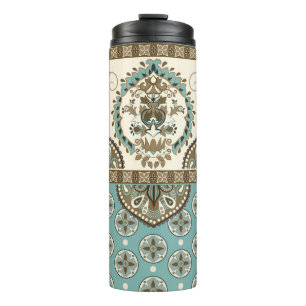 Decoratieve etnische Marokkaanse stijl grens Thermosbeker