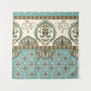 Decoratieve etnische Marokkaanse stijl grens Wandkleed