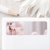 Decoratieve Fairy Pink Holiday Retour Adres Label (Insitu)