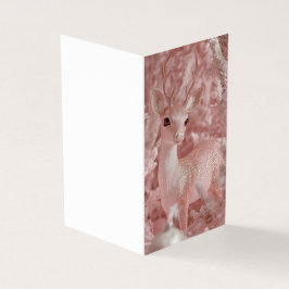 Decoratieve Fairy Pink vakantie hert Kaart