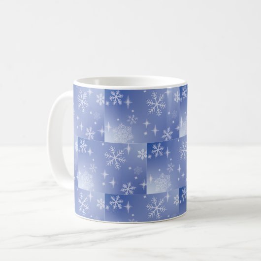 Decoratieve feestdag Snowflake Coffee-Mok Koffiemok (Voorkant links)