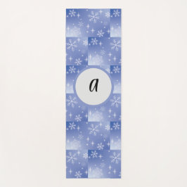 Decoratieve feestdag Snowflake Monogram Yoga Mat