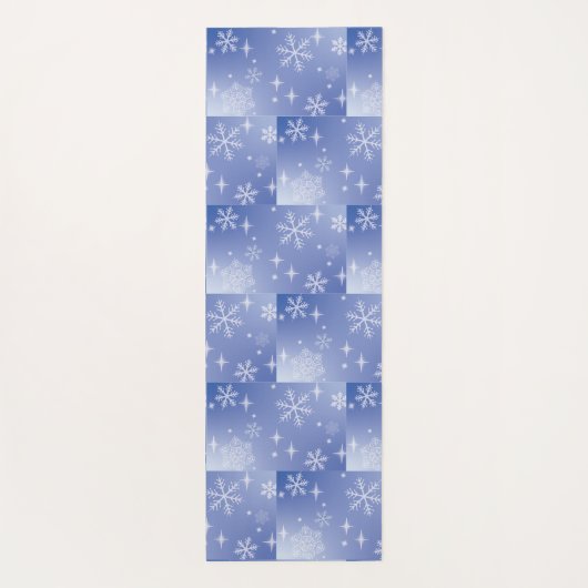 Decoratieve feestdag Snowflake Monogram Yoga Mat (Achterkant)